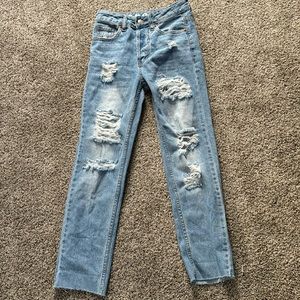 S.O.N.G.Straight Fit High Rise Jeans